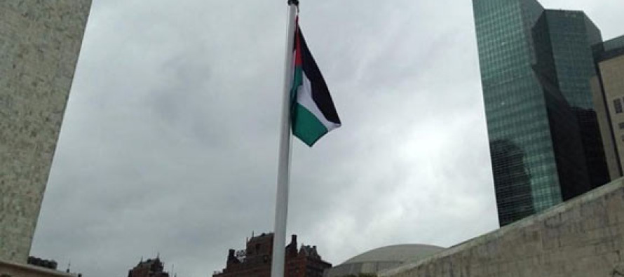 Filistin bayrağı BM’de göndere çekildi