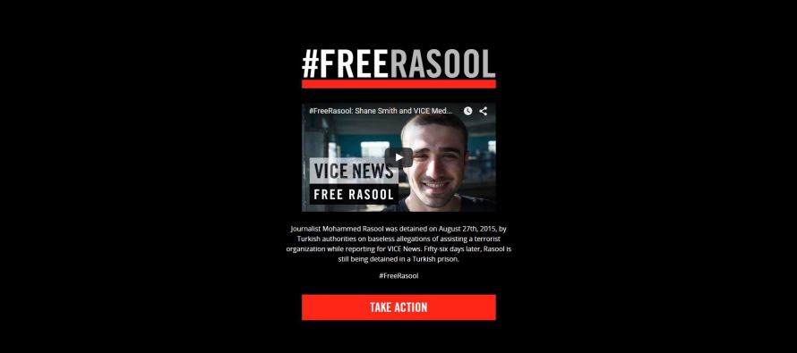 Vice News, Türkiye’de tutuklu bulunan muhabiri için ekran kararttı