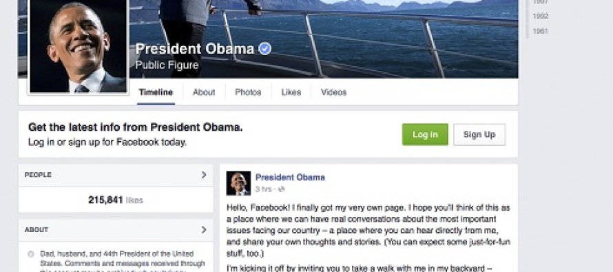 Obama Facebook’a katıldı