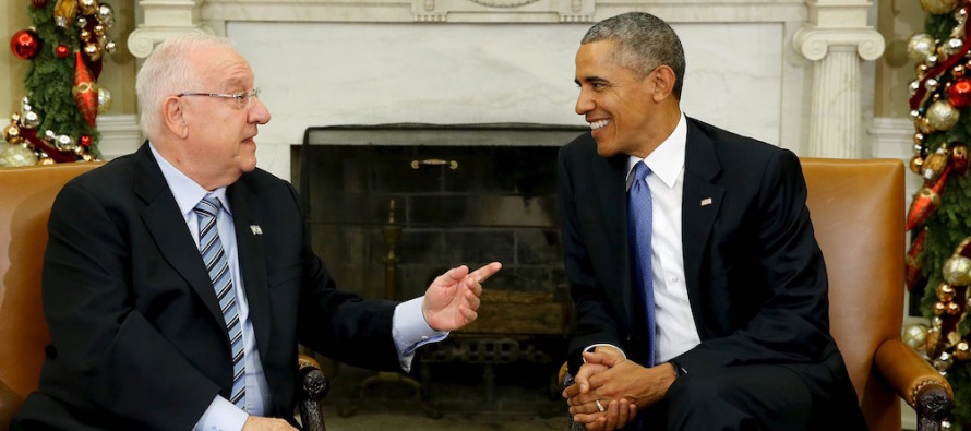 Başkan Obama, İsrail Cumhurbaşkanı Reuben Rivlin ile görüştü