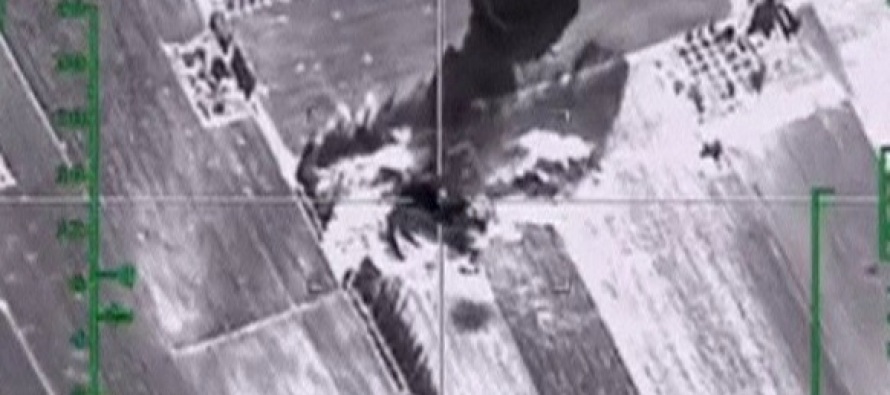 Rusya, Suriye’de vurduğu TIR’ların görüntülerini yayınladı