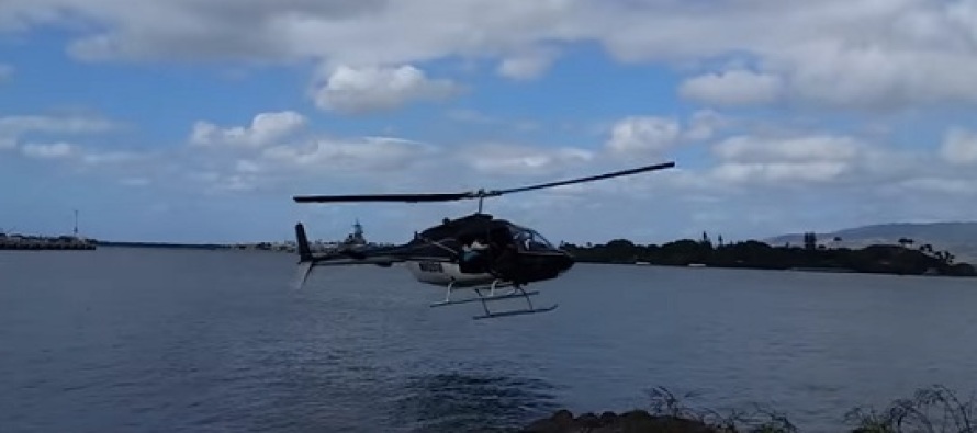 Pearl Harbor’da helikopter kazasını kameralar yakaladı