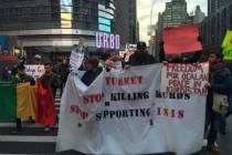 Cizre’de meydana gelen saldırılar New York’ta protesto edildi