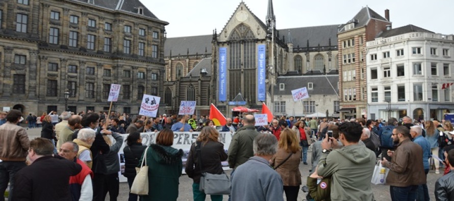 Amsterdam’da Türkiye protestosu