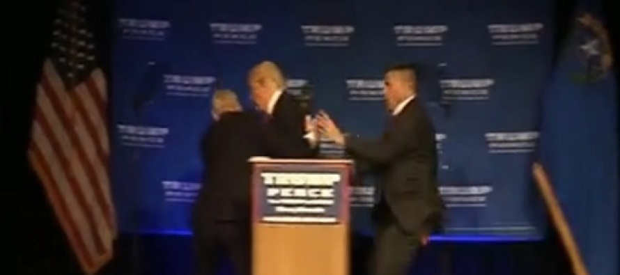 Trump’ı Gizli Servis sahneden indirdi