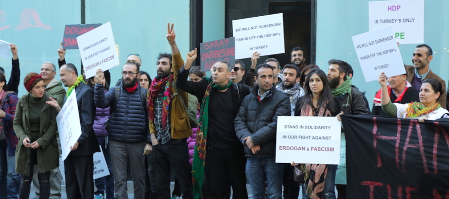 New York Başkonsolosluğu önünde HDP protestosu