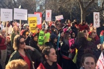 New York’ta kadınlara günü yürüyüşünde tutuklama