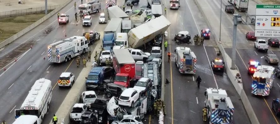 Teksas’ta zincirleme kazada 100 araç birbirine girdi: En az 5 ölü